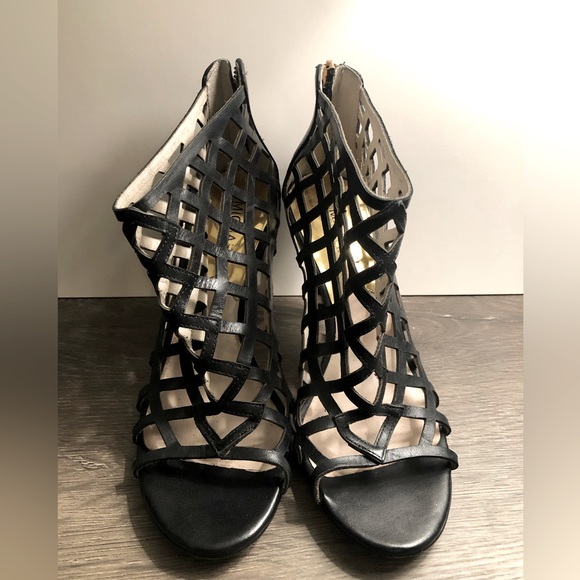 michael kors peep toe heels